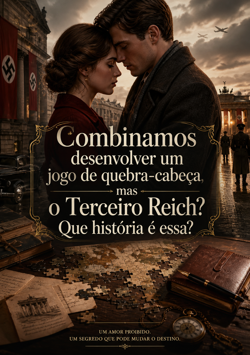 Combinamos desenvolver um jogo de quebra-cabeça, mas o Terceiro Reich? Que história é essa?